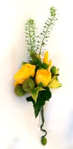 Yellow rose buttonhole
