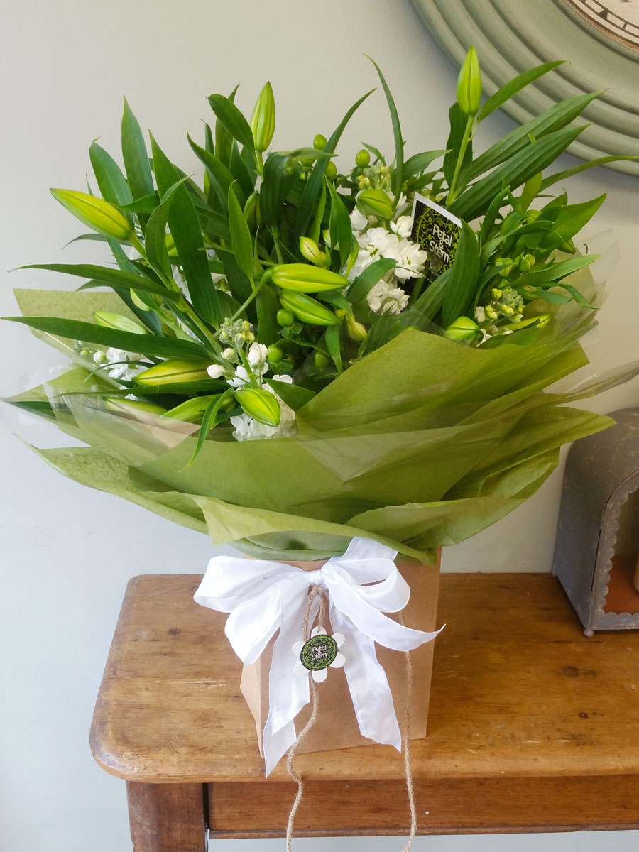 Handtied lily gift bouquet