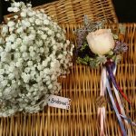 adult-bridesmaids-gypsophila-bouquet-and-young-bridesmaids-wand
