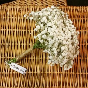 Gypsophila bridesmaid bouquet